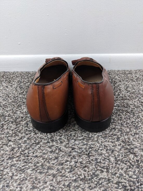 Alden Mens 11 B/D US 662 Brown Calfskin Tassel Loafers Dress Shoes main image 7
